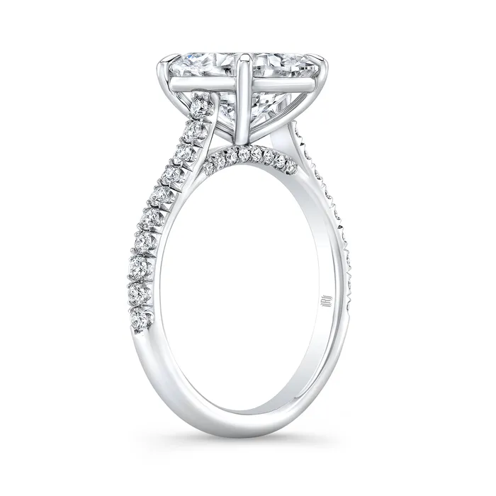 Rings RAHAMINOV DIAMONDS INC 18kt White Gold 311ct Cushion Cut Diamond Ring