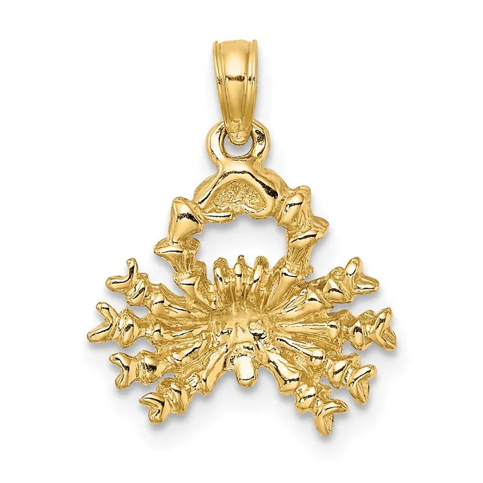 14k Yellow Gold 3D Cancer Zodiac Charm Goldia Charm Necklaces