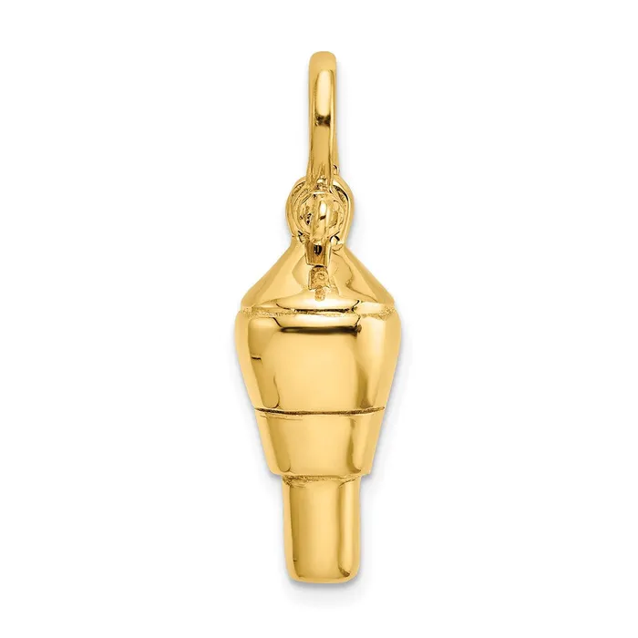 Charm Necklaces Goldia 14k Yellow Gold 3D Swivel w Shackle Bail Charm