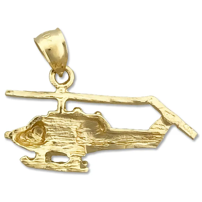 Goldia Necklaces 14K Gold Bell Helicopter Pendant