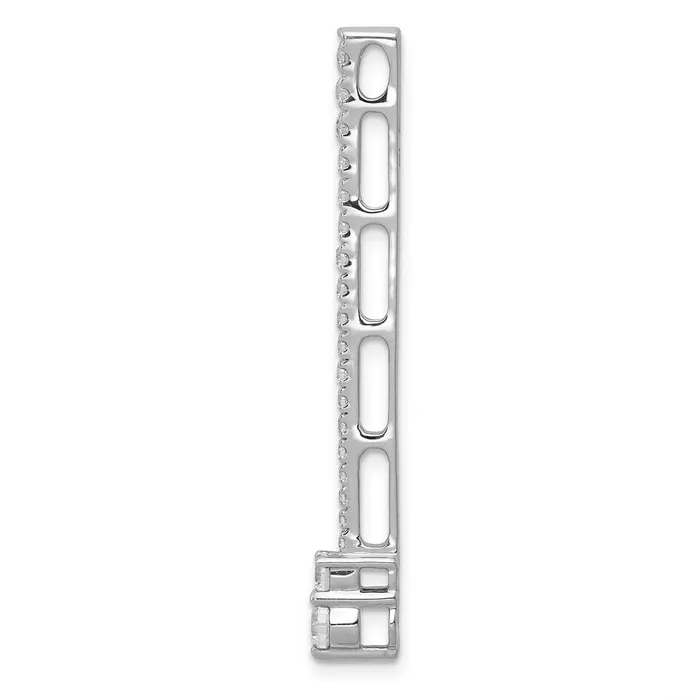 Goldia Necklaces 14k White Gold 58ct Real Diamond Fancy Chain Slide