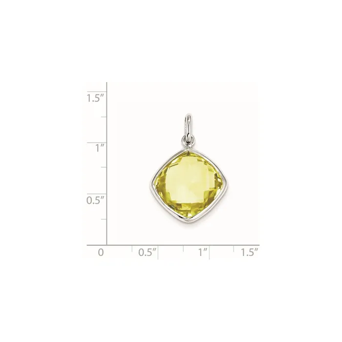 Goldia Necklaces Sterling Silver Lemon Quartz Pendant