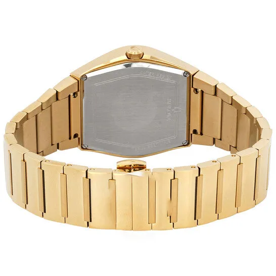 JMS always Rings Original Bulova Quartz Black Dial Goldtone Mens Watch 97A164
