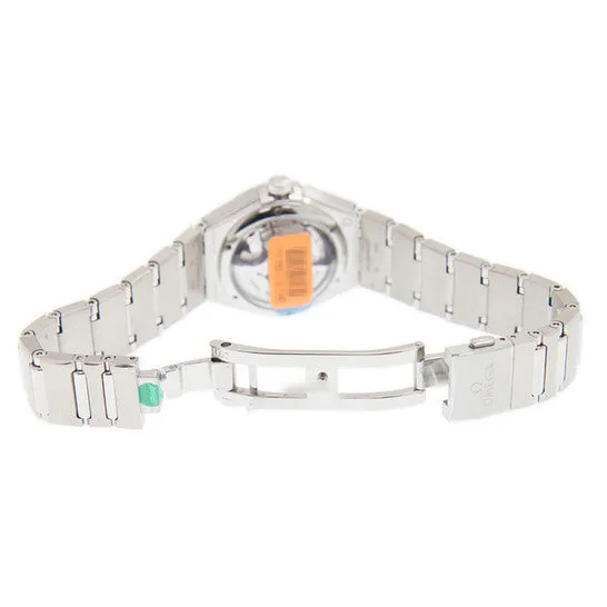 JMS always Watches Original Omega Constellation Manhattan Automatic Chronometer Diamond White Dial Ladies Watch 13110292055001