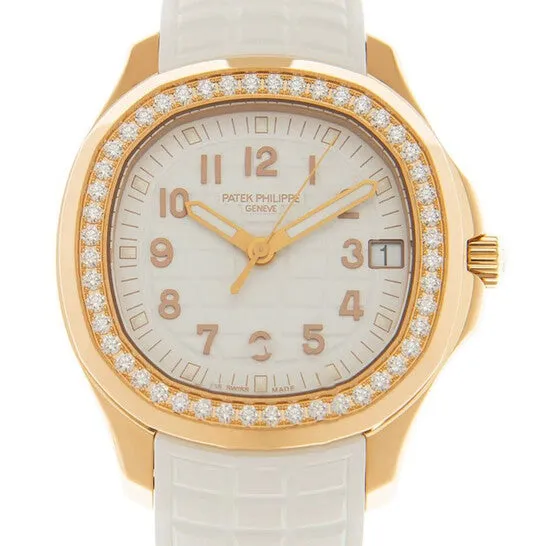 JMS always Watches Original Patek Philippe Aquanaut Luce Automatic Diamond White Dial Ladies Watch 5268200R