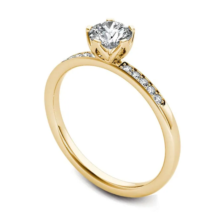 Rings Goldia 050 CT TW Natural Diamond Engagement Ring in Solid 14K Gold Rings Goldia 050 CT TW Natural Diamond Engagement Ring in Solid 14K Gold