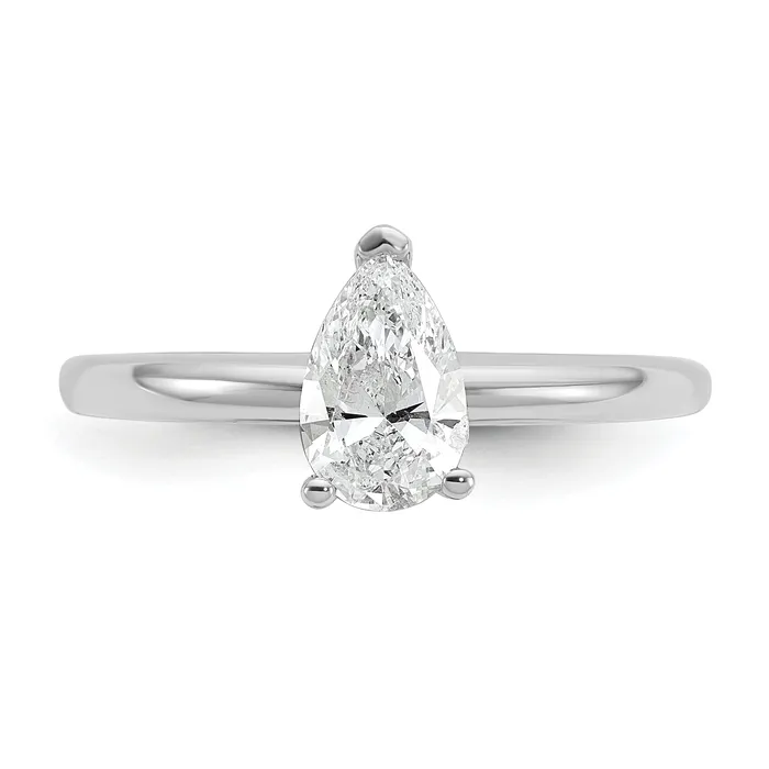 Rings Goldia 14k White Gold 34 Ct Certified Lab Grown Diamond VSSI G Pear Solitare Engagement Ring