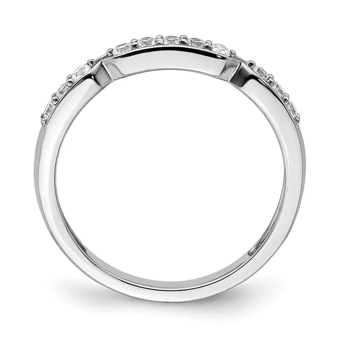 Rings Goldiacom 14K White Gold Real Diamond Band