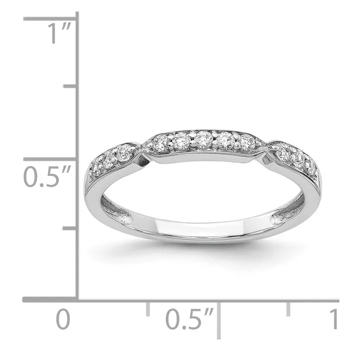 Rings Goldiacom 14K White Gold Real Diamond Band
