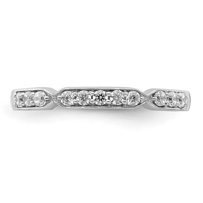 Rings Goldiacom 14K White Gold Real Diamond Band