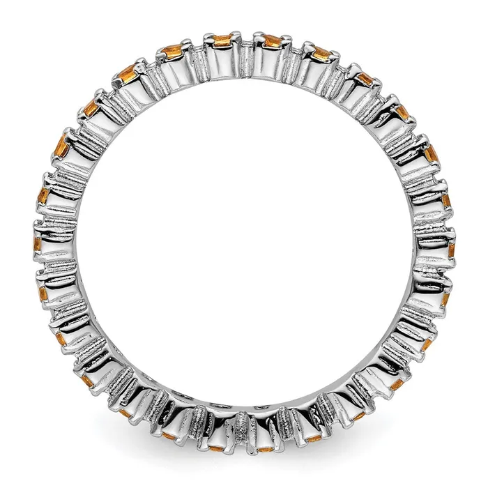 Rings Goldia Sterling Silver Stackable Expressions Citrine Ring