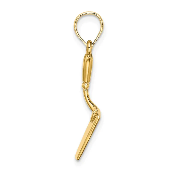 14K 3D Concrete Tool Spatula Charm TreasureFineJewelers Charm Necklaces