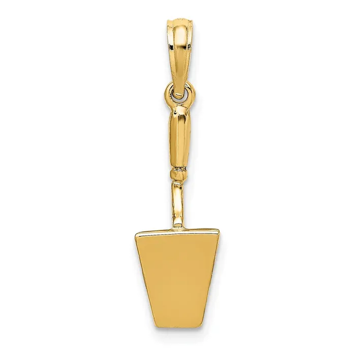 14K 3D Concrete Tool Spatula Charm TreasureFineJewelers Charm Necklaces