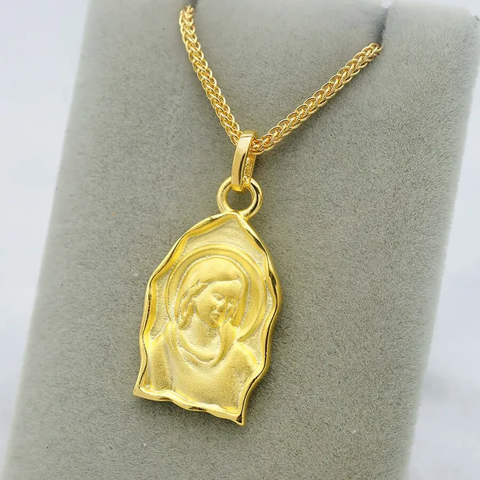 Necklaces S925 Vintage Virgin Mary Sisters Collarbone Chain Virgencita Necklace Trendolla Jewelry