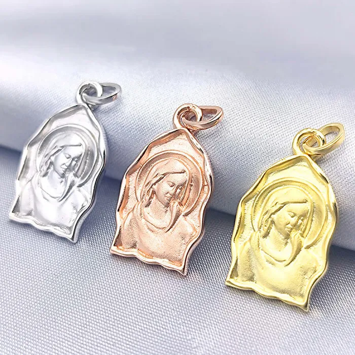 Necklaces S925 Vintage Virgin Mary Sisters Collarbone Chain Virgencita Necklace Trendolla Jewelry