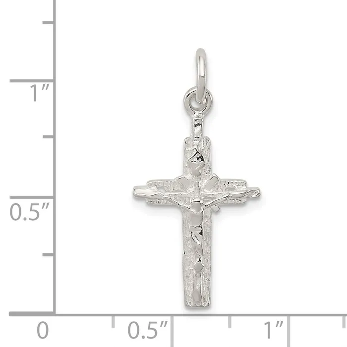 Necklaces Sterling Silver INRI Crucifix Pendant TreasureFineJewelers