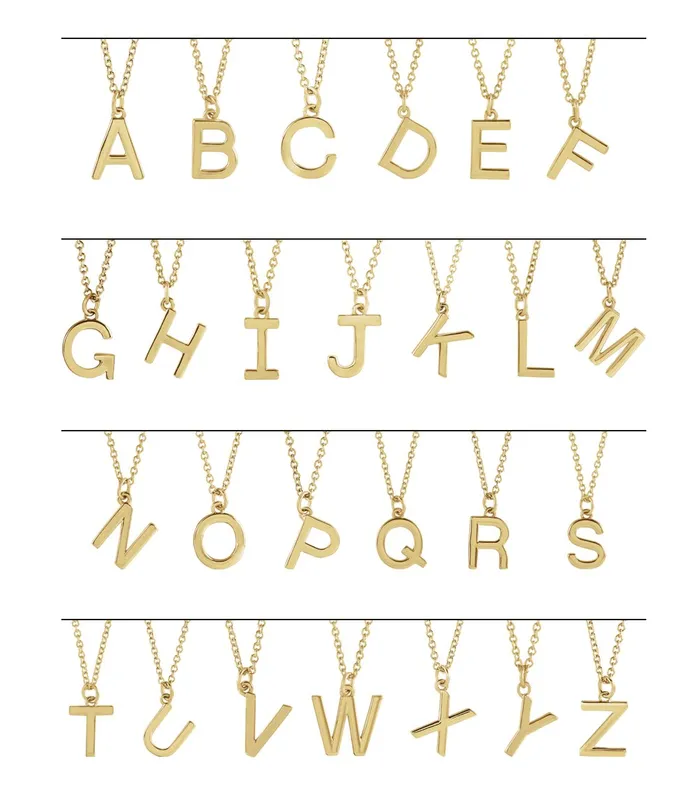 Necklaces TreasureFineJewelers 18K Yellow GoldPlated Sterling Silver Initial K Dangle 16 Necklace