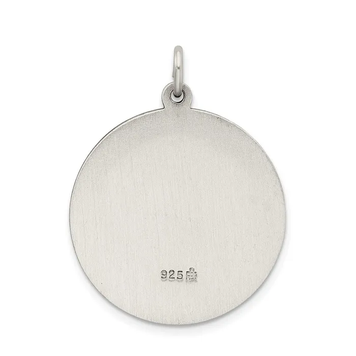 Sterling Silver Sacred Heart of Jesus Medal TreasureFineJewelers Necklaces