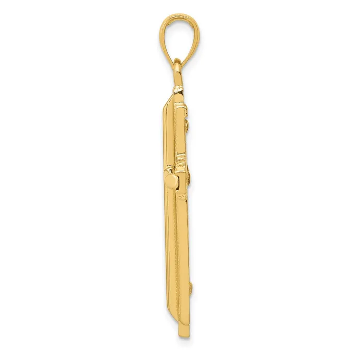 TreasureFineJewelers Necklaces 10k Yellow Gold Cross Pendant