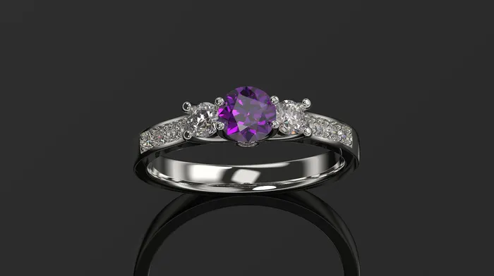 Amethyst Engagement Ring White Gold Engagement Ring Amethyst Ring Amethyst Gold White Gold Amethyst Ring FL LLC Rings Amethyst Engagement Ring White Gold Engagement Ring Amethyst Ring Amethyst Gold White Gold Amethyst Ring FL LLC Rings
