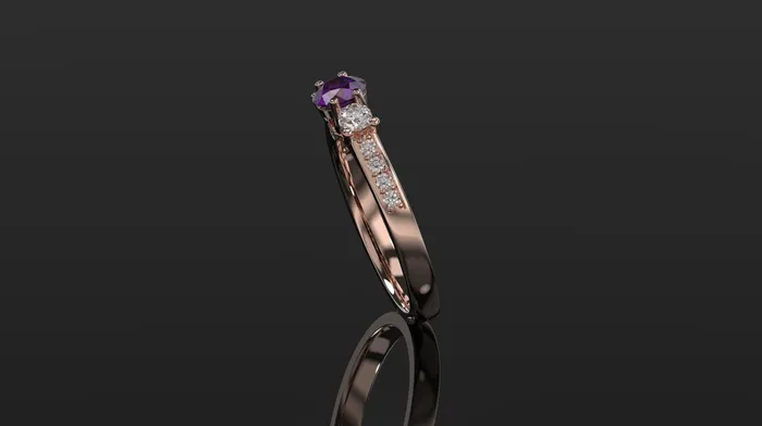 Amethyst Engagement Ring White Gold Engagement Ring Amethyst Ring Amethyst Gold White Gold Amethyst Ring FL LLC Rings Amethyst Engagement Ring White Gold Engagement Ring Amethyst Ring Amethyst Gold White Gold Amethyst Ring FL LLC Rings