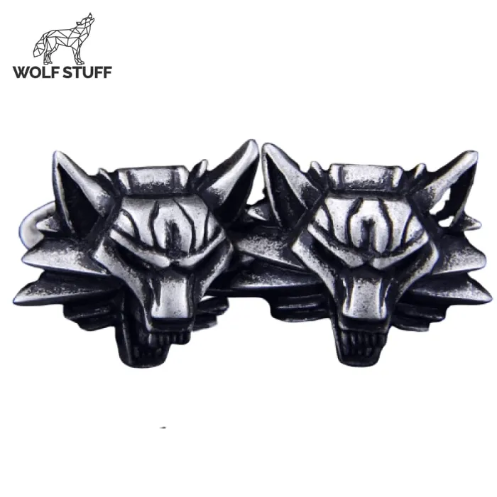 Wolf Stuff Wolf Cufflinks Silver Rings