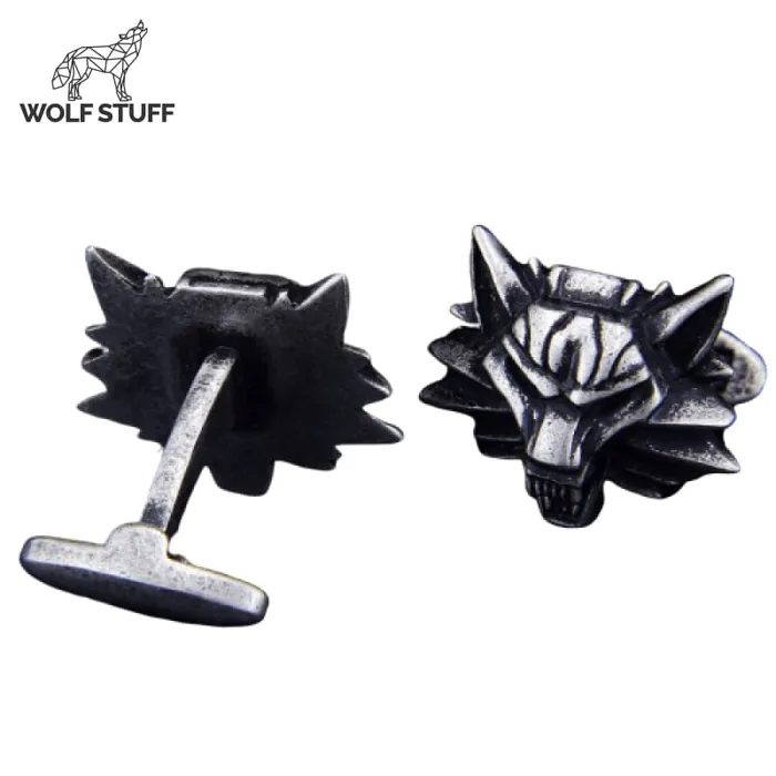 Wolf Stuff Wolf Cufflinks Silver Rings
