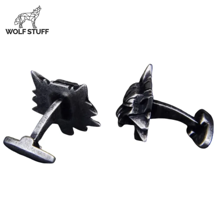 Wolf Stuff Wolf Cufflinks Silver Rings