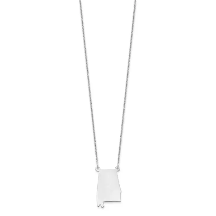 14KW Alabama State NecklaceWBCXNA706WAL WB Choice Jewelry Necklaces 14KW Alabama State NecklaceWBCXNA706WAL WB Choice Jewelry Necklaces