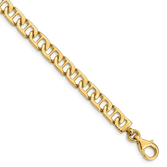 Bracelets WB Choice Jewelry 14k 65mm Handpolished Fancy Anchor Link BraceletWBCLK6788 Bracelets WB Choice Jewelry 14k 65mm Handpolished Fancy Anchor Link BraceletWBCLK6788