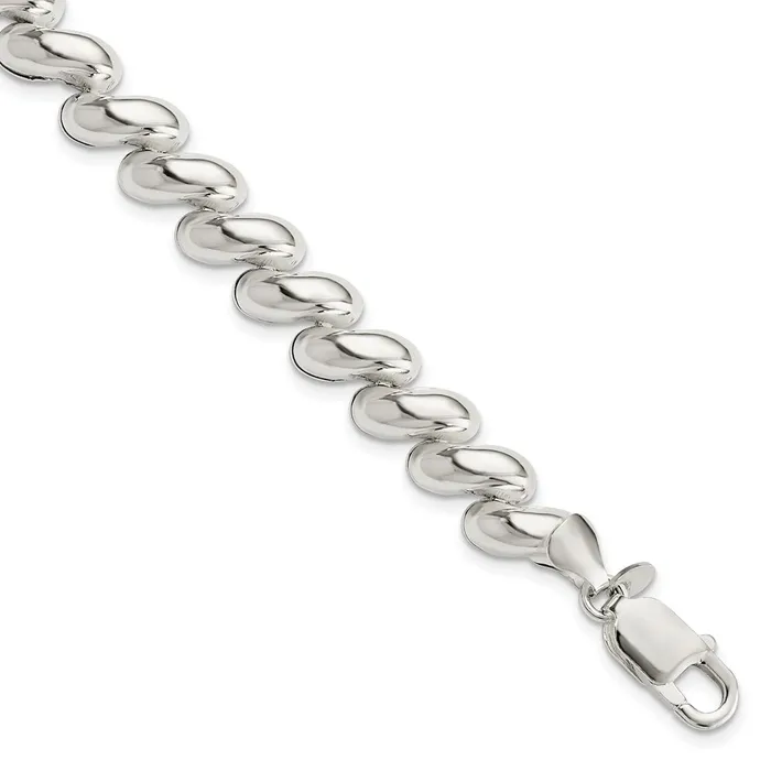 Bracelets WB Choice Jewelry Sterling Silver Fancy Polished San Marco BraceletWBCQG359875 Bracelets WB Choice Jewelry Sterling Silver Fancy Polished San Marco BraceletWBCQG359875
