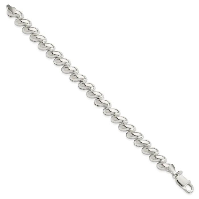 Bracelets WB Choice Jewelry Sterling Silver Fancy Polished San Marco BraceletWBCQG359875 Bracelets WB Choice Jewelry Sterling Silver Fancy Polished San Marco BraceletWBCQG359875