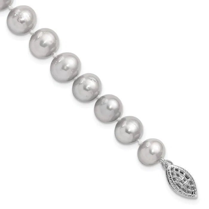 Bracelets WB Choice Jewelry Sterling Silver Rhodium 89mm Grey FWC Pearl BraceletWBCQH5163725 Bracelets WB Choice Jewelry Sterling Silver Rhodium 89mm Grey FWC Pearl BraceletWBCQH5163725