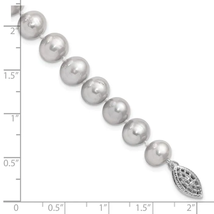 Bracelets WB Choice Jewelry Sterling Silver Rhodium 89mm Grey FWC Pearl BraceletWBCQH5163725 Bracelets WB Choice Jewelry Sterling Silver Rhodium 89mm Grey FWC Pearl BraceletWBCQH5163725