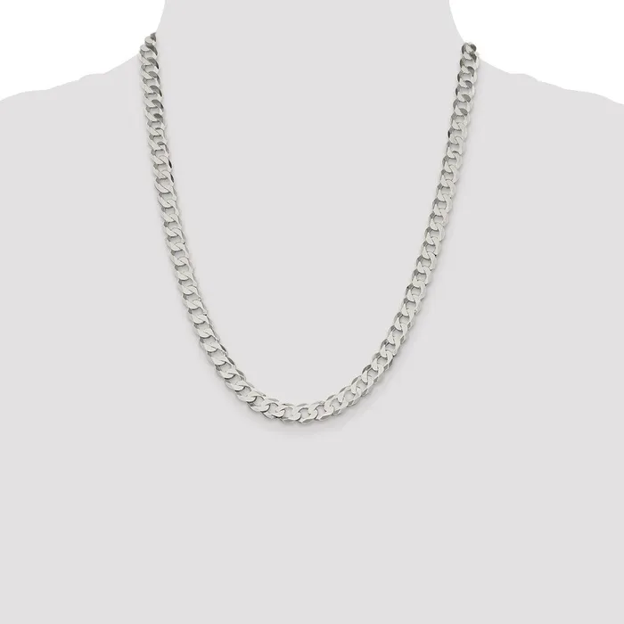 Sterling Silver 8mm Flat Curb ChainWBCQLB20022 WB Choice Jewelry Rings Sterling Silver 8mm Flat Curb ChainWBCQLB20022 WB Choice Jewelry Rings
