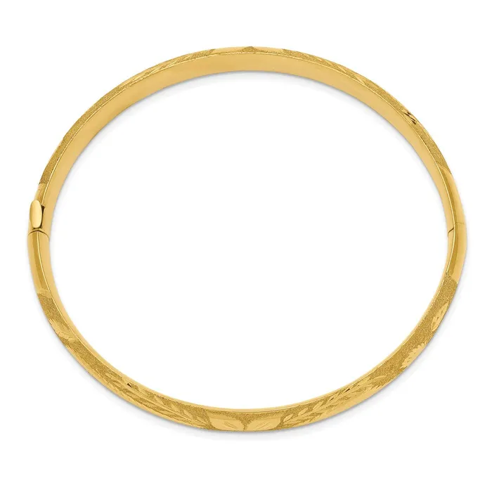 WB Choice Jewelry Bracelets 14k 516 Laser Cut Hinged Bangle BraceletWBCLZ516 WB Choice Jewelry Bracelets 14k 516 Laser Cut Hinged Bangle BraceletWBCLZ516