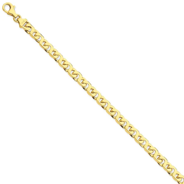 WB Choice Jewelry Bracelets 14K 62mm HandPolished Fancy Link BraceletWBCLK1708 WB Choice Jewelry Bracelets 14K 62mm HandPolished Fancy Link BraceletWBCLK1708