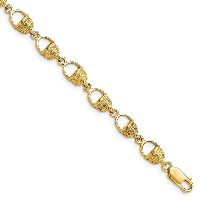 WB Choice Jewelry Bracelets 14k Nantucket Basket BraceletWBCFB1707725