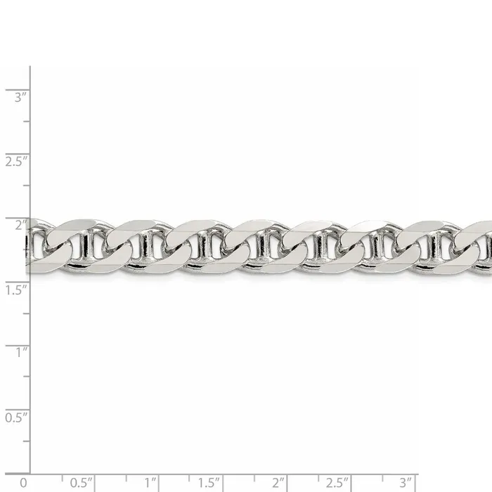 WB Choice Jewelry Necklaces Sterling Silver 105mm Flat Cuban Anchor ChainWBCQFAN3009 WB Choice Jewelry Necklaces Sterling Silver 105mm Flat Cuban Anchor ChainWBCQFAN3009