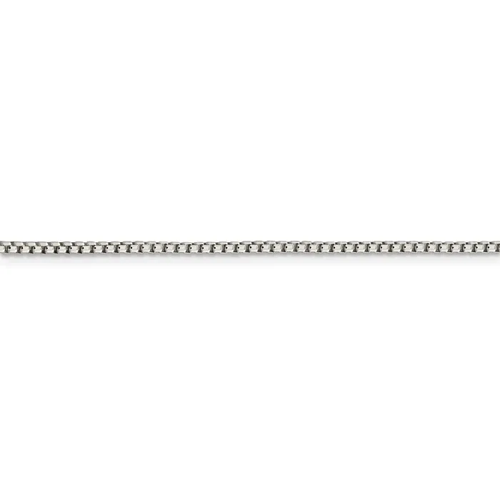 WB Choice Jewelry Rings Sterling Silver 175mm Round Box ChainWBCQHX03536