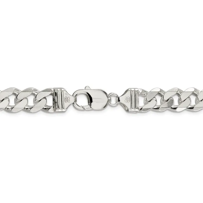 WB Choice Jewelry Rings Sterling Silver 11mm Curb ChainWBCQCB30026