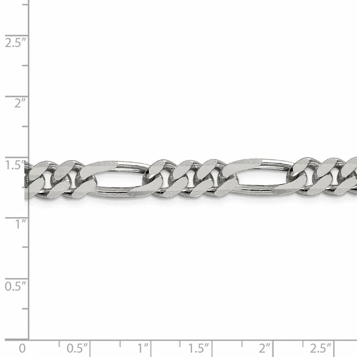 WB Choice Jewelry Rings Sterling Silver 8mm Figaro ChainWBCQFG22022 WB Choice Jewelry Rings Sterling Silver 8mm Figaro ChainWBCQFG22022