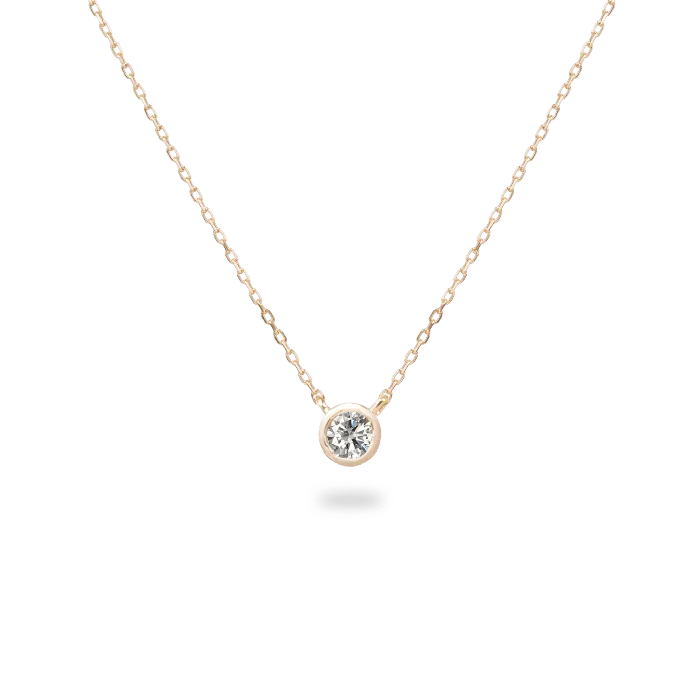 03ct Bezel Diamond Necklace PRMAL Necklaces