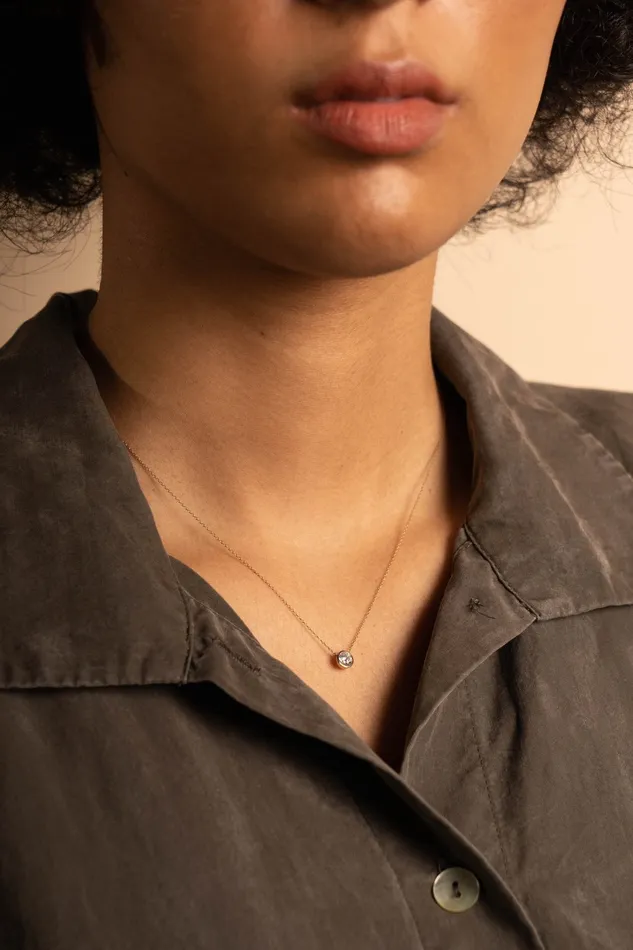 03ct Bezel Diamond Necklace PRMAL Necklaces 03ct Bezel Diamond Necklace PRMAL Necklaces
