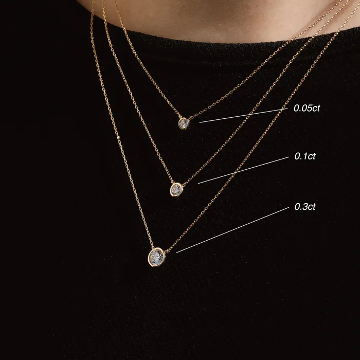 03ct Bezel Diamond Necklace PRMAL Necklaces 03ct Bezel Diamond Necklace PRMAL Necklaces