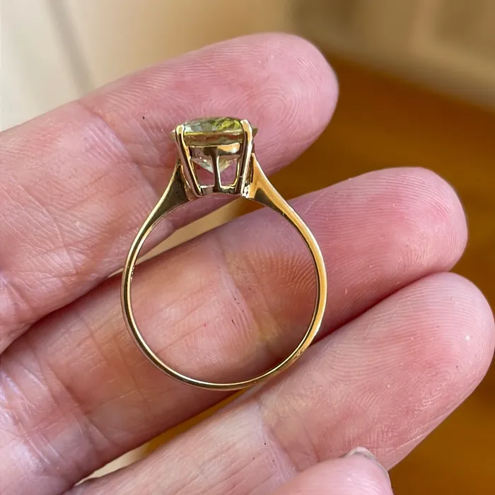 Love Vintage Paris PreStyled Sets Citrine Solitaire 9k Gold Vintage
