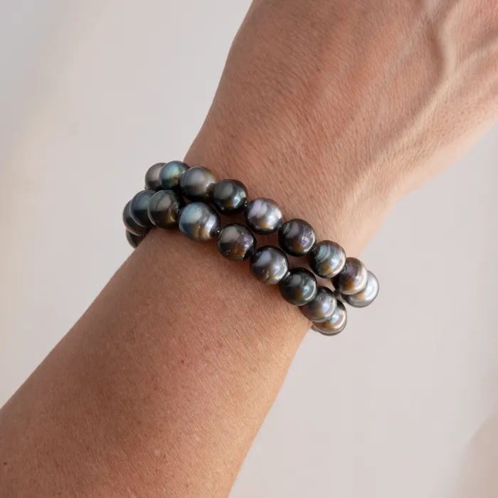 misha hawaii Tahitian Coil Pearl Bracelet Bracelets misha hawaii Tahitian Coil Pearl Bracelet Bracelets
