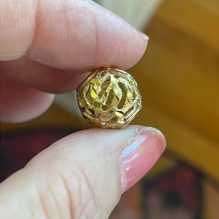 PreStyled Sets Vintage Paris Jewelry Ornate Bead Pendant 14k Gold Vintage