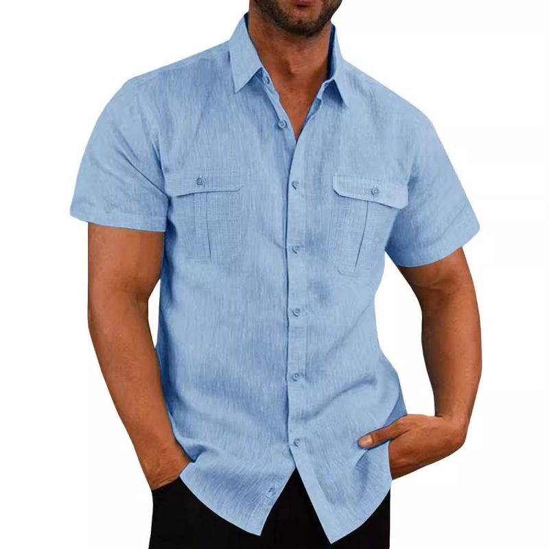 Chemises   | Chemise Manches Courtes Homme Chemise Mc