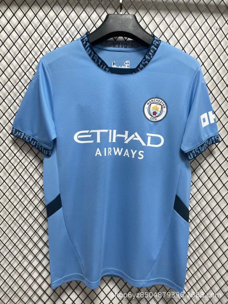 T-Shirts, Tops   | Maillot De Football Homme Mcfc Home Jersey Replica